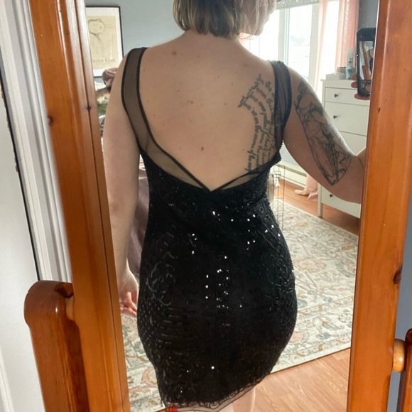 Beaded Black Dress - Picture 8 of 9